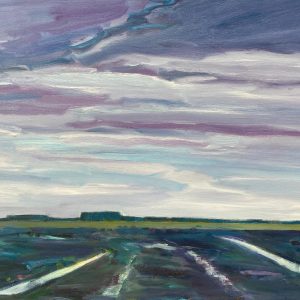 Reinier Kamphuis - Landschap olieverf 80 x 100 cm - Afbeelding 1